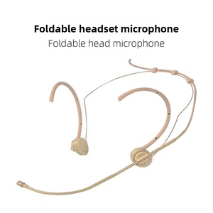 <strong>Ear</strong> Hanging Headset Condenser Microphone High Quality Theater Teaching Performance Foldable Head Wearing Microphone - Product Image 5
