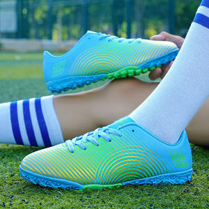 Chaussures de football d'extérieur personnalisées, professionnelles, de haute qualité, légères, toutes saisons, à lacets, dessus en PU, semelle extérieure en TPU, unisexe - Product Image 5