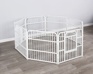 Perrera portátil para perros al aire libre y corralito para mascotas Puertas de metal y cerca de bolígrafos para perros - Product Image 2