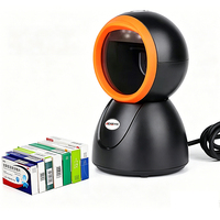 Escáner de Código de Barras de Escritorio Edoo D45, Lector de Códigos QR 2D Omnidireccional para Pequeñas Empresas, Puntos de Venta, Tiendas