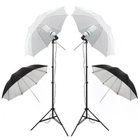 Kit de Support de Fond Photo 2x3M avec Softbox, Ampoule, Parapluie Réflecteur – Équipement d'Éclairage Photographique Complet
