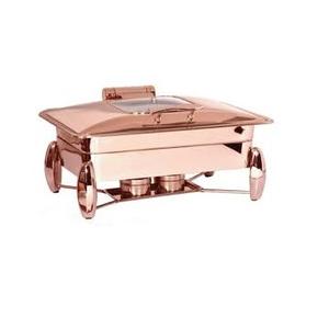 Luxury Restaurants Supplies <b>Buffet</b> <b>Warmer</b> Chafing Dishes Copper Customized Metal Chafing Dish And Customized Size - Product Image 6