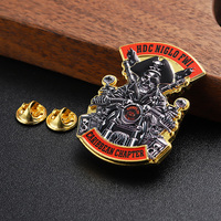 2024 Vintage métal alliage de Zinc épinglettes Manfactuere Badge personnalisé or 3D Pirate capitaine personnage émail broches