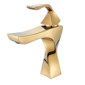 Modern Luxury <b>Single</b>-Hole Mounted Gold <b>Basin</b> Brass Mixer <b>Tap</b> Ceramic Core Lavatory Bathroom SEM-3107GS Gold <b>Basin</b> SEM-310 - Product Image 2