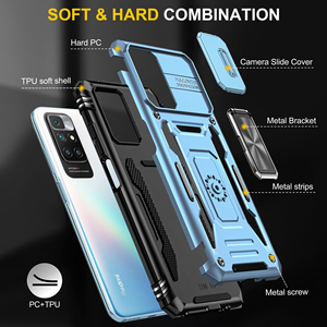 <span class=keywords><strong>Coque</strong></span> de téléphone antichoc pour caméra coulissante pour Xiaomi 14T Poco X6 C65 pour Redmi Note <span class=keywords><strong>13</strong></span> <span class=keywords><strong>Pro</strong></span> K70E 13C 14C support d'anneau en métal magnétique - Product Image 6