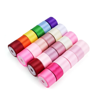 Ruban en satin écologique double face solide de 40 mm pour la couture de vêtements, la décoration de mariage, les emballages cadeaux, l'artisanat et les ornements