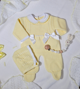 Kaiyue nuova di alta qualità per neonati bambino caldo Footie pagliaccetto con Set di cappello per neonati bambine Set regalo per neonati - Product Image 2