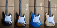 Wholesale ST Electric Guitar Student Beginner 22 Frets Cheap SSS Pickup Guitarra Eletrica Poplar Body Accept OEM ODM Custom Logo