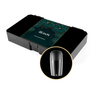 Etiqueta privada <span class=keywords><strong>Uñas</strong></span> de los dedos <span class=keywords><strong>Uñas</strong></span> artificiales Gel X Puntas de gelatina Prensa en las <span class=keywords><strong>uñas</strong></span> Cubierta completa transparente Puntas de gel suave - Product Image 1