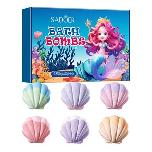 Cross-border Foreign Trade Explosions Full English Shell Bath Salt Ball Bath <b>Toy</b> <b>Set</b> SADOER Deep Cleaning Body Bath Ball <b>Toy</b> - Product Image 1