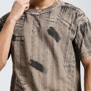 Ensemble T-shirt et short décontracté pour homme, col rond, 100 % coton, séchage rapide, confortable, personnalisable avec logo moderne - Product Image 3