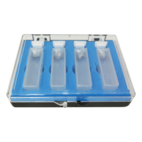 Utilisation personnalisée de spectrophotomètre de biochimie de laboratoire 10mm 2 côtés optiques Cuvette en verre de quartz transparent UV de cellule d'écoulement