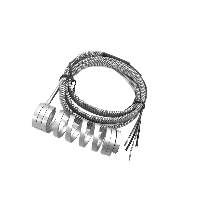 Aquecedor de bobina para corredor, 220v 2kw, aço inoxidável, resistência, ar, elétrico, mola aquecimento, espiral, quente, com termopar