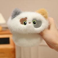 Porte-clés Peluche Chat en Coton PP Doux à Montée Lente, Anti-Stress, Breloque Chaton Kawaii, Pendentif de Sac, Cadeau, Vente en Gros