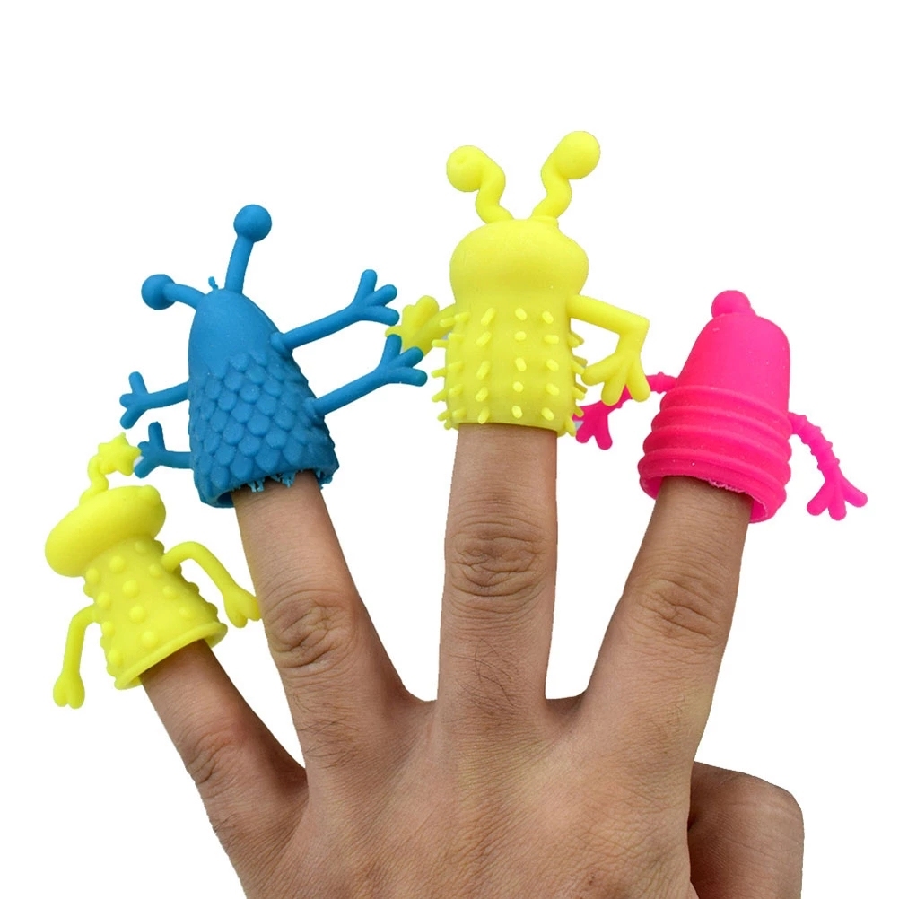 Set De 6 Marionnettes à Doigts TPR – Animaux Et Monstres – Jeu Créatif Et éducatif – Styles Aléatoires