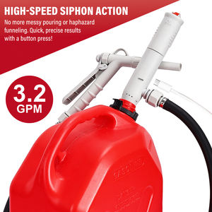 Pompe de transfert de liquide basse pression portable à moteur CC alimentée par USB, débit de 3,2 GPM, commande manuelle, personnalisable OEM, automobile - Product Image 1