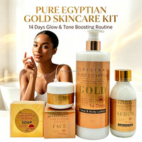 Produits de soin éclaircissants pour la peau Pure Egyptian Gold pour femmes, unifiants le teint, correcteurs de taches brunes, hydratants visage et corps, beauté