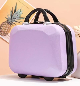 Hard Shell Cosmetic Travel Case, Small Travel Hand Luggage with Elastic <strong>Band</strong>, Mini ABS Carrying Makeup Case <strong>Suitcase</strong> - Product Image 3