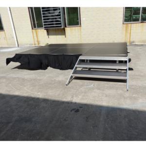 Aluminum Modular Outdoor Stage with Easy Assembly Non-Slip Platform Wood Frame-Portable <b>DJ</b> <b>Desk</b> for Events - Product Image 6