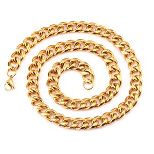 Cadenas Cruzadas de Acero Inoxidable con Baño de Oro de 18k, Diseño Grueso, para Hombres y Mujeres, Joyería de Moda Nueva, Venta al Por Mayor Personalizada - Product Image 6