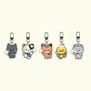 Custom Flash Acre Acrylic Keychain Pendant UV Printing PVC Plastic Zeroni <b>Doll</b> Star Surrounding Souvenir <b>Accessories</b> - Product Image 3