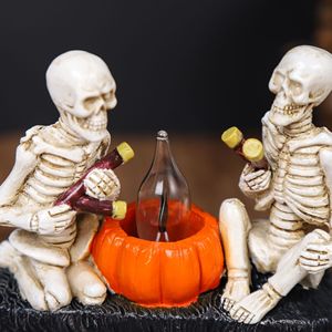 Lámpara de llama de estilo americano Witt, artesanía de resina, Festival de fantasmas, artículos decorativos, iluminación de luz de ambiente de Halloween - Product Image 2