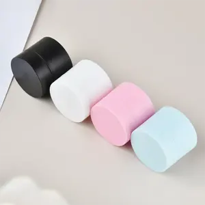 Cosmetic Use Recycled PP White Plastic Jars 5ml 10ml 5g 10g 15ml 50gr with Inner Lid Available Pink Blue Black Frosted Design