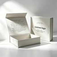 Boîte cadeau rigide personnalisée avec fermeture magnétique, emballage en carton de luxe avec insert en mousse pour cosmétiques, soins de la peau et parfums