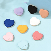 Best-seller OEM ODM Mini applicateur de maquillage en forme de cœur pour les doigts, utilisation sèche et humide, sans latex, éponge en mousse pour poudre