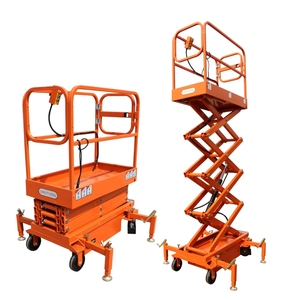 Mini Plataforma Elevadora Hidráulica Móvil de 3m/4.8m, Capacidad de Carga 300kg, para Construcción, Decoración y Trabajos Aéreos, Alquiler de Elevador de Tijera Hidráulico - Product Image 3