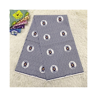 Kain Batik Afrika Model Baru Bahan Mesh Cetak Belanda Kain Loincloth Belanda Poliester/Katun 6 Yard