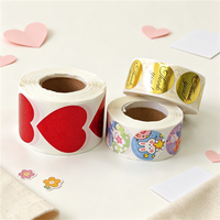 Autocollants personnalisés en rouleau avec logo, impression numérique en gros, étiquettes autocollantes de haute qualité pour journal, scrapbooking, décoration DIY