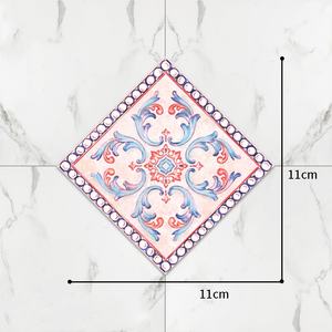 Pegatinas de decoración autoadhesivas florales modernas, pegatinas diagonales impermeables resistentes al desgaste, venta directa de fábrica para - Product Image 5