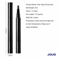 JOUS – Stylo de vernis à ongles gel 3-en-1 en une seule étape, 3 ml, sans base ni top coat, séchage rapide, gel soak-off pour salon et DIY
