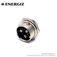 Conector de Panel de Cable Macho a Prueba de Agua, Conector de 220V, 20A, GX16, Enchufe de Aviación Hembra, para Conectores Circulares