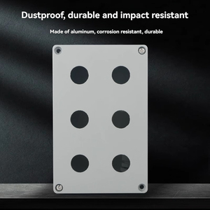 Fundición de aluminio impermeable a prueba de explosiones a prueba de polvo interruptores de botón de parada de emergencia luz indicadora IP65 nivel 3A máx. 250V - Product Image 5