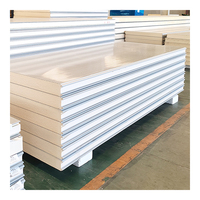 Panneaux sandwich en pur Pu personnalisés 100mm 150mm 200mm Panneau sandwich en polyuréthane Panneau mural pour chambre froide