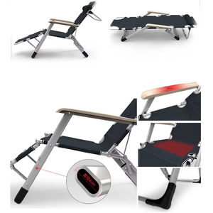 <span class=keywords><strong>Chaise</strong></span> <span class=keywords><strong>longue</strong></span> <span class=keywords><strong>pliante</strong></span> en métal de siège à bascule de camping en plein air léger et moderne pour la cour de parc - Product Image 5