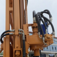 Plate-forme hydraulique de forage de puits d'eau de roues pour la machine rotative de roche de forage profond 200m plate-forme de forage de puits d'eau