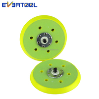 EVERTOOL Disque de ponçage DA 150 mm à profil bas pour finition, polisseuse à bord flexible D.A. Plaque de support antidérapante avec connexion de 5/16 pouces