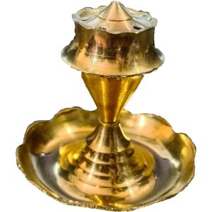 PARIJAT HANDICRAFT 5 Stick incienso titular pequeña escultura de latón para el hogar Oficina o templo para artículos Pooja temporada de otoño - Product Image 4