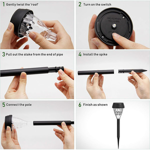 Solar Garden <b>Light</b> 22W Waterproof Projection <b>Light</b> For Outdoor Lawn And Patio Use - Product Image 1