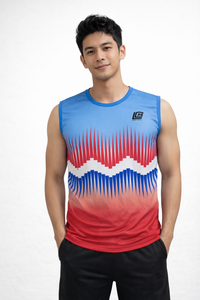 Camiseta Deportiva Personalizada sin Mangas para Hombre, Totalmente Estampada, de Secado Rápido y Transpirable, para Gimnasio, Fitness, Running y Deportes - Product Image 4