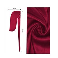 Durags en satin de soie personnalisés en gros, respirants, style hip-hop, pour adultes, avec longue queue, pour les activités de plein air