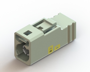 HRB fakra RF kết nối hệ thống kết nối dữ liệu tiêu đề N dây-to-board 1 vị trí che chắn tín hiệu ngang - Product Image 2