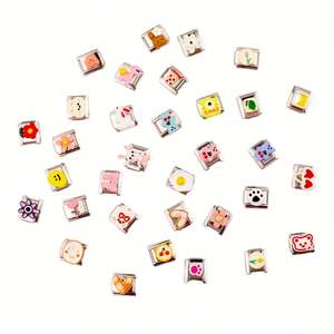 Módulo de Pulsera de Charms de Moda Italiana DIY, Cadena de Correa Personalizada con Estilo Adorable, Venta al por Mayor Transfronteriza Taobao Explosión - Product Image 2