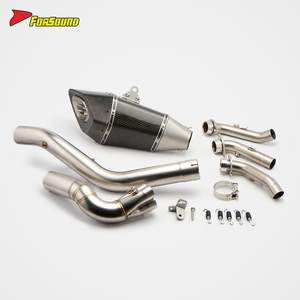 Pour ZONTES 703RR système d'échappement droit complet en Fiber de carbone zontes de style dominateur 703rr échappement de queue avec capteur d'oxygène OEM & ODM - Product Image 2