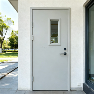 <span class=keywords><strong>Porte</strong></span> coupe-feu certifiée UL en acier galvanisé, épaisseur 45 mm, 60 minutes de résistance au feu, <span class=keywords><strong>porte</strong></span> de passage de sécurité avec tige de poussée - Product Image 1