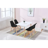 Chaises modernes pour salon, café, salle de lecture, salle d'attente, réception, chaise en plastique avec pieds en bois, chaise de salon pour la maison, chambre à coucher