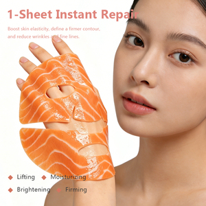 Masque de nuit au <span class=keywords><strong>bio</strong></span>-collagène de saumon, marque privée OEM, hydratant, éclaircissant et anti-rides, soin de la peau, masque de nuit - Product Image 2